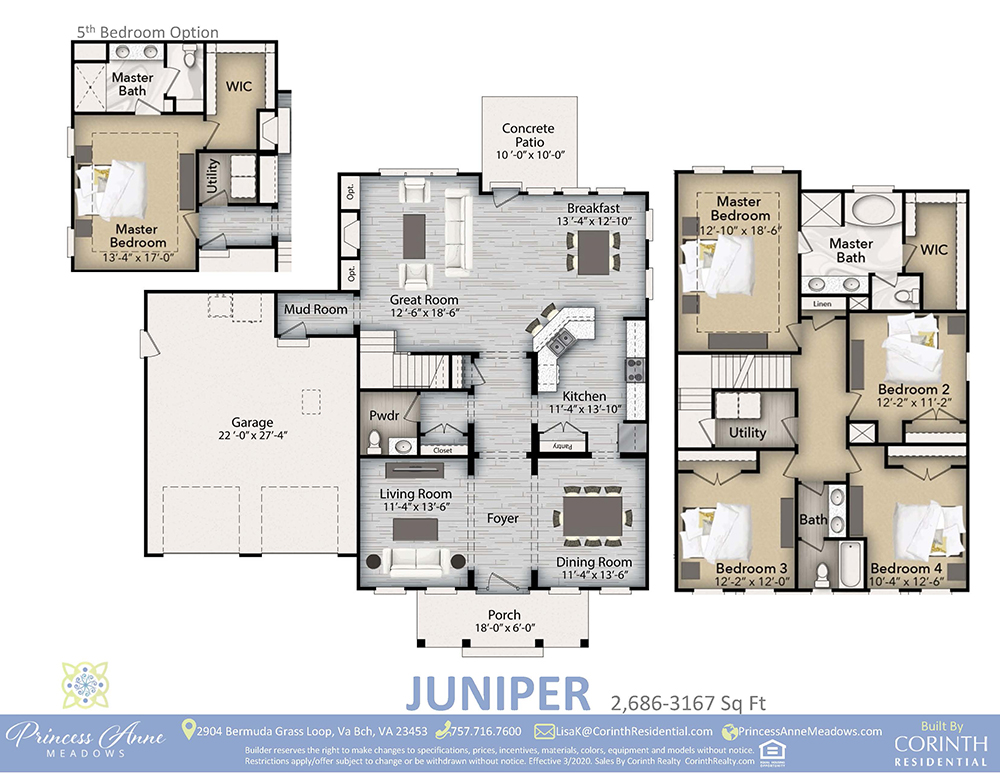 Princess Anne Meadows Virginia Beach, VA Corinth Residential and