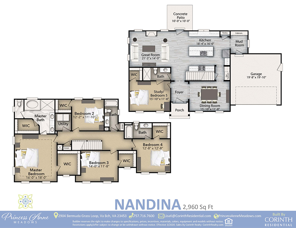 Princess Anne Meadows Virginia Beach, VA Corinth Residential and